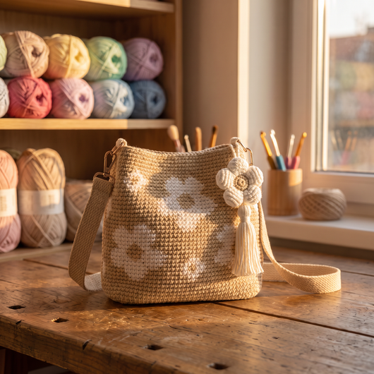 Le sac fait-main de PapyCrochet